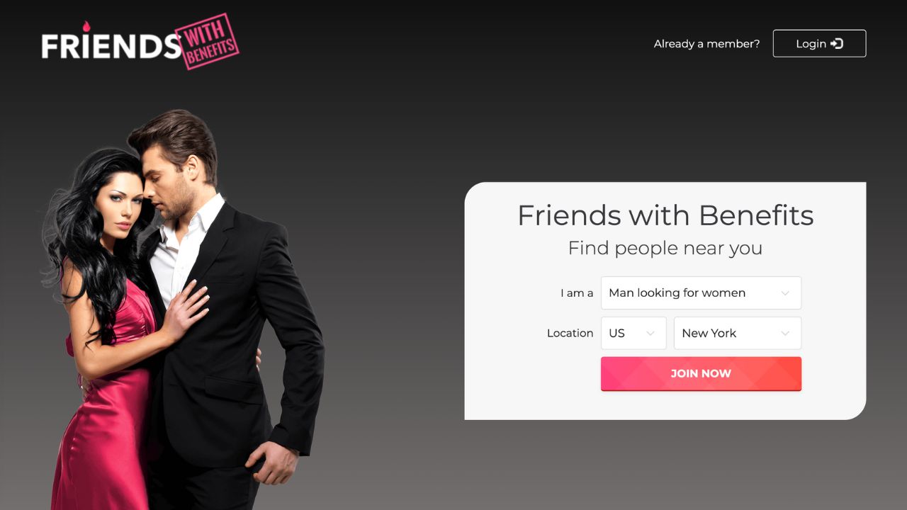 FriendsWithBenefits main page